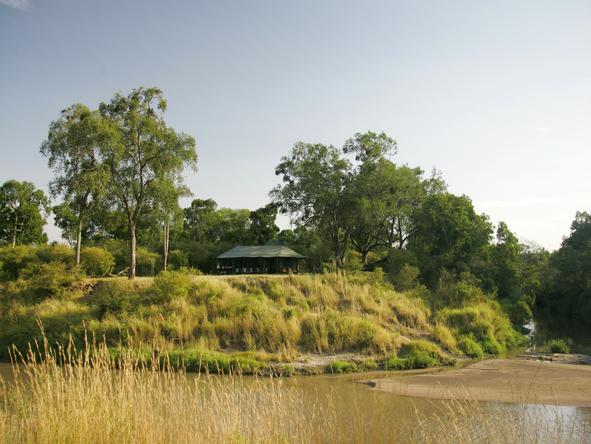Salas Camp - view over the river